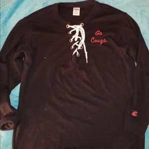 Pink cougs sweater